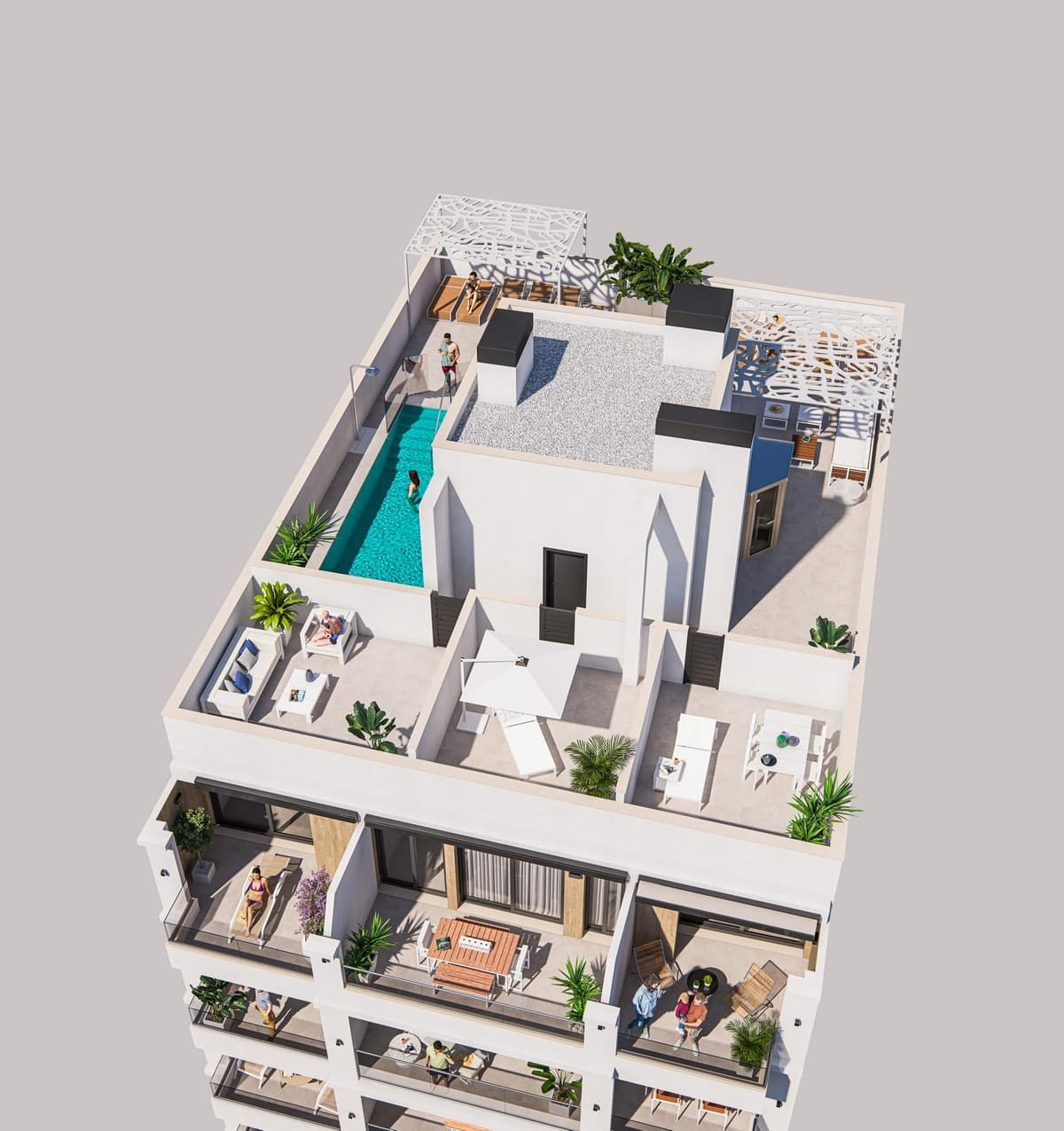 Penthouse 2 slpk in Torrevieja – foto 1
